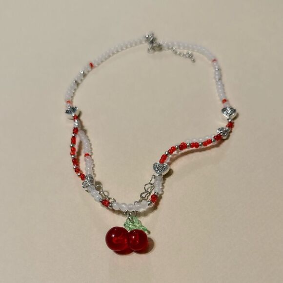 Cherry necklace N644 - Picture 4 of 5